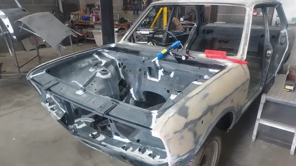 Vehicle repair progress